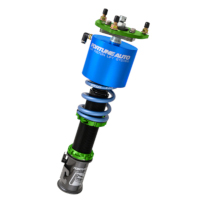 Air coilovers with a piston lift system to allow lowered vehicles to clear obstacles.