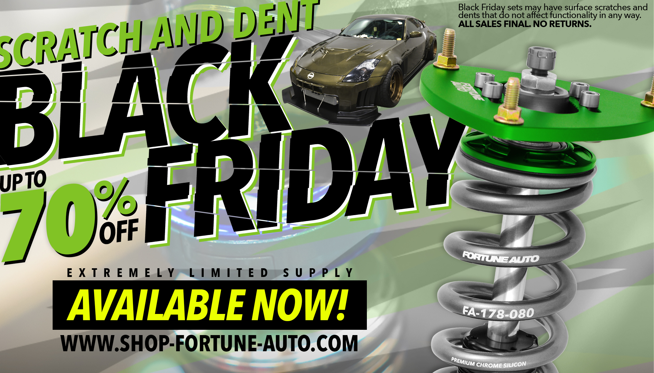 Fortune Auto Black Friday Scratch and Dent deals sale 2021