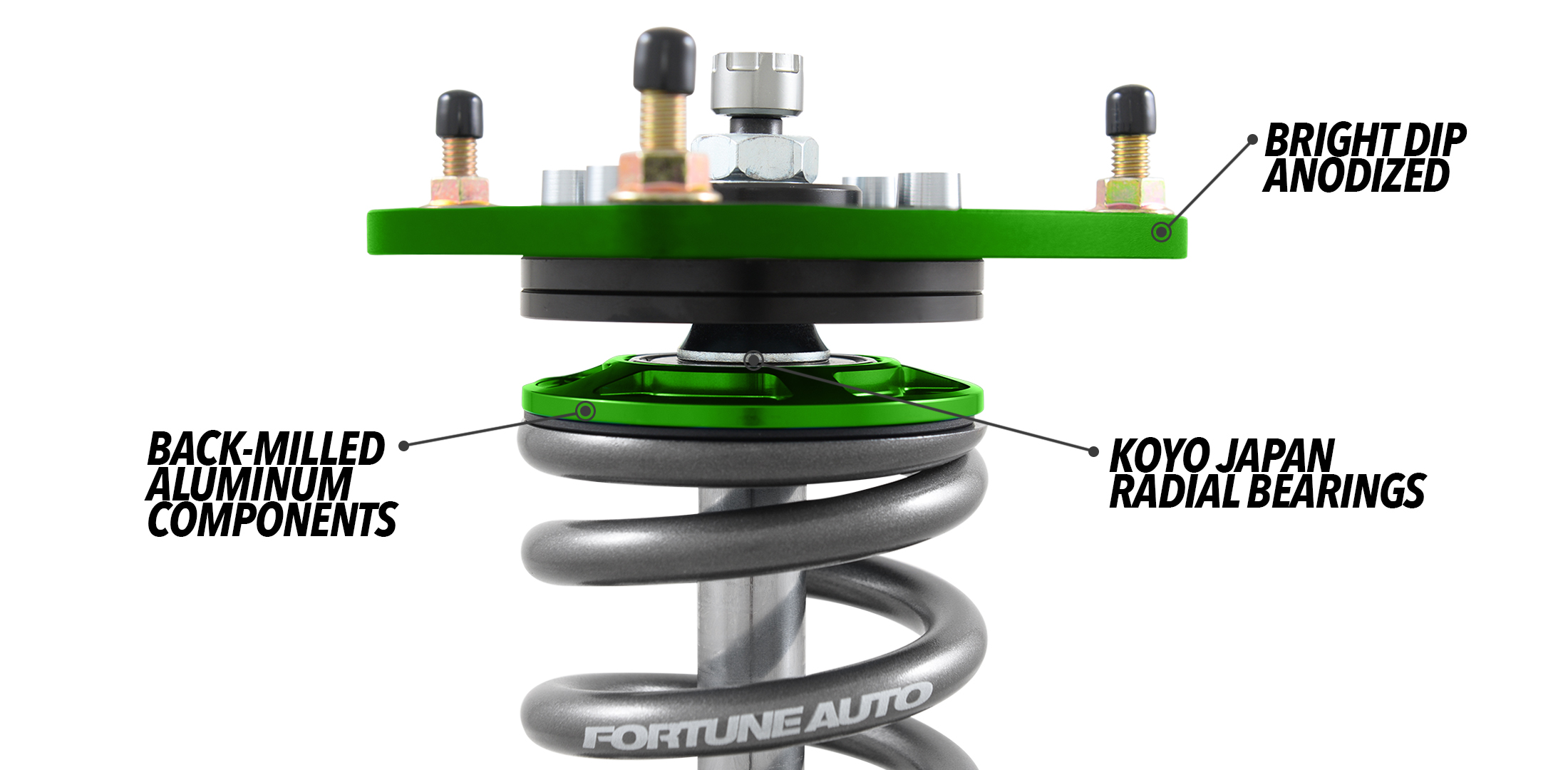 fortune auto coilover standard features